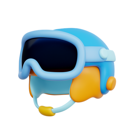 Casco de invierno  3D Icon