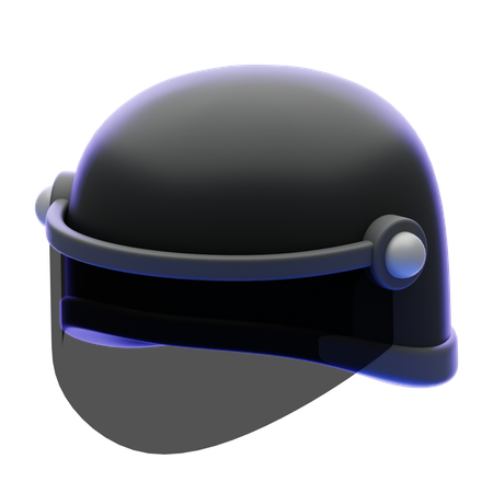 Casco de policia  3D Icon