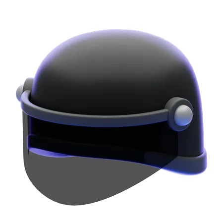 Casco de policia  3D Icon