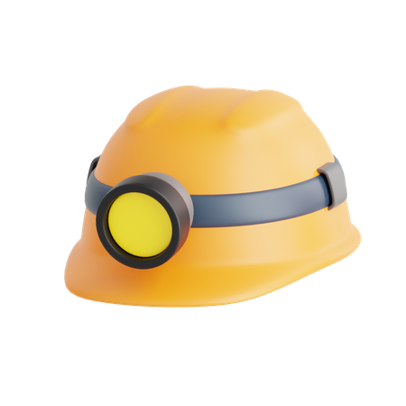 Casco de minero  3D Icon