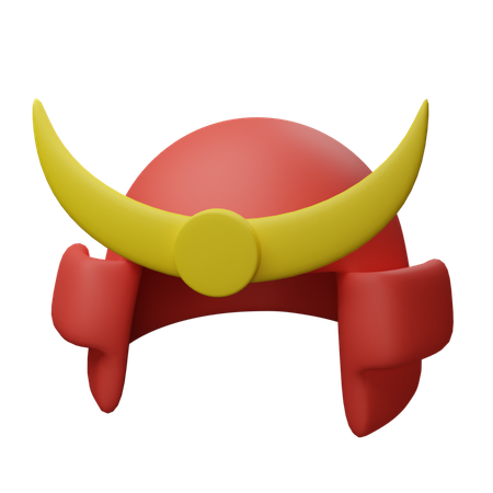 Casco samurái  3D Icon