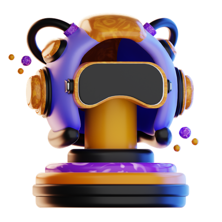 Casco de realidad virtual  3D Icon