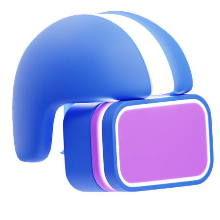 Casco de realidad virtual  3D Icon