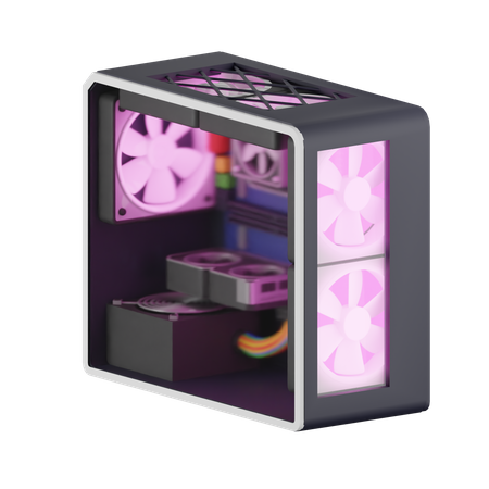 Case Cpu Gaming  3D Icon
