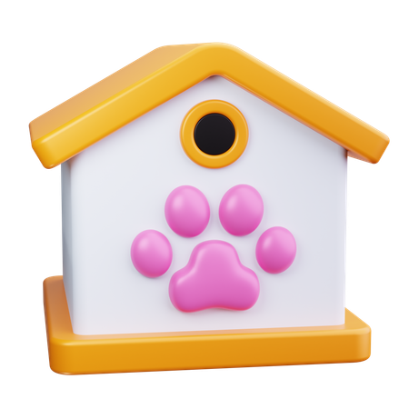 Casa de perro  3D Icon