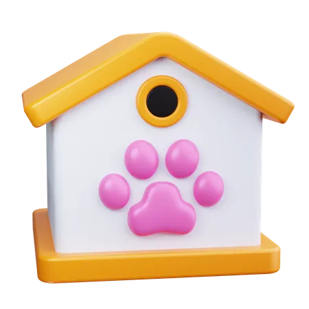 Casa de perro  3D Icon