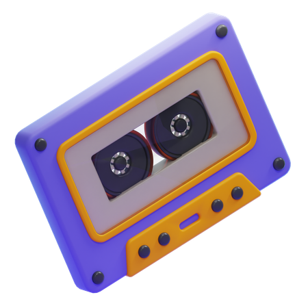 Casete  3D Icon