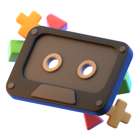 Casete  3D Icon