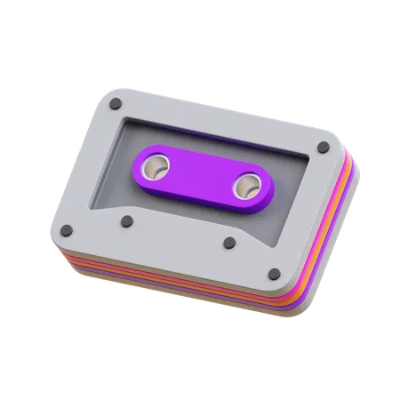 Casete  3D Icon