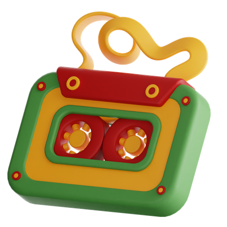 Casete  3D Icon