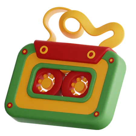 Casete  3D Icon