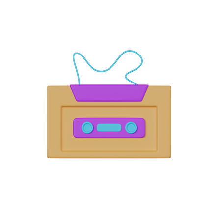 Casete de cinta  3D Icon