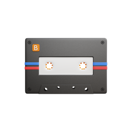 Casete de cinta  3D Icon