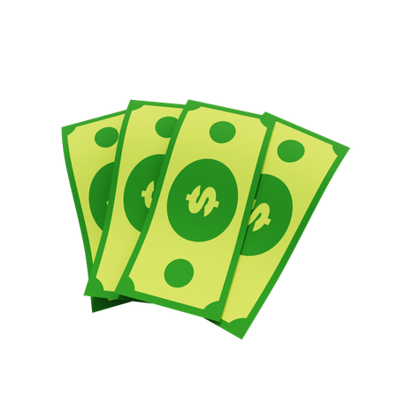 Cash  3D Icon