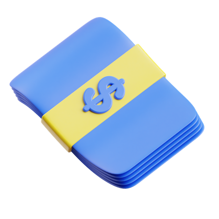 現金  3D Icon