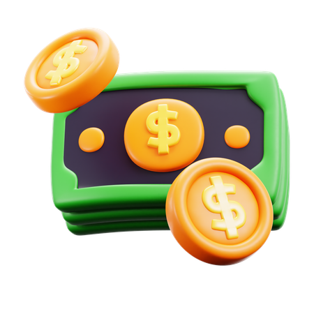 Cash  3D Icon