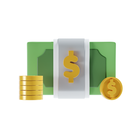 Cash  3D Icon