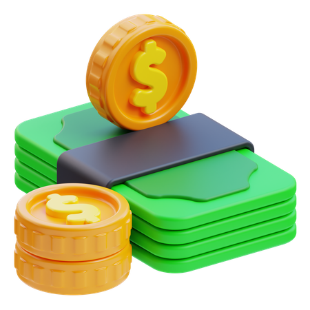 Cash  3D Icon