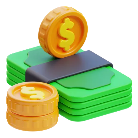 Cash  3D Icon