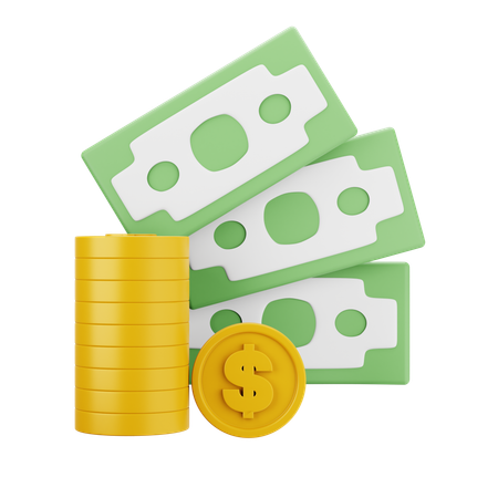 Cash  3D Icon