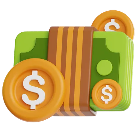 Cash  3D Icon