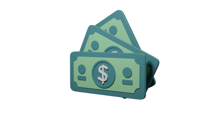 Cash  3D Icon