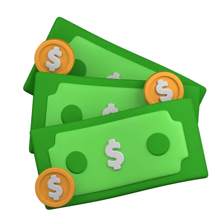 Cash  3D Icon