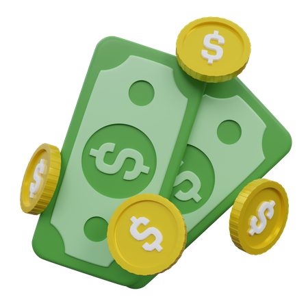 Cash  3D Icon