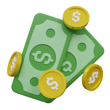 Cash  3D Icon