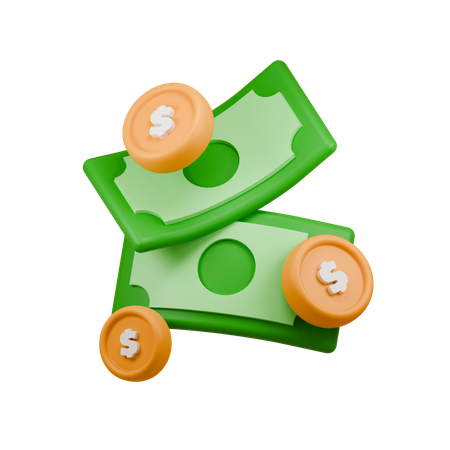 Cash  3D Icon