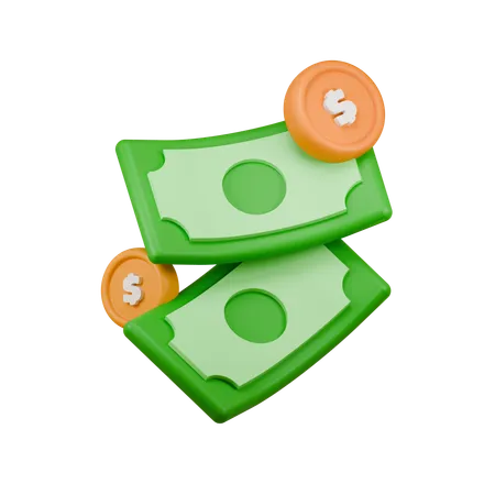 Cash  3D Icon