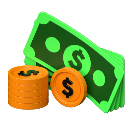 Cash  3D Icon