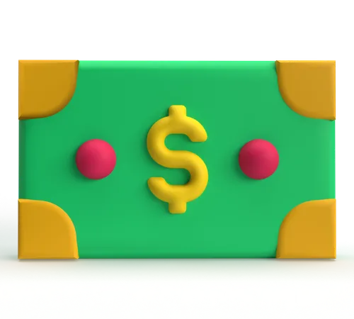 Cash  3D Icon