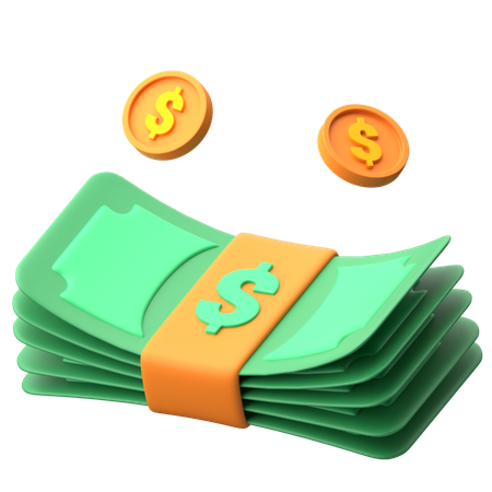 Cash  3D Icon