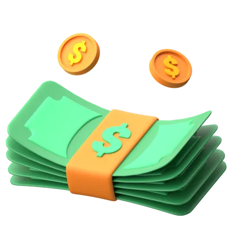 Cash  3D Icon