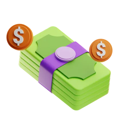 Cash  3D Icon