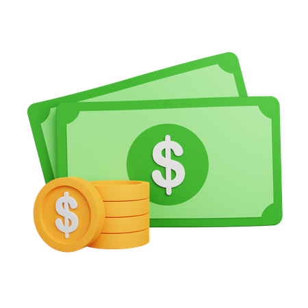 Cash  3D Icon