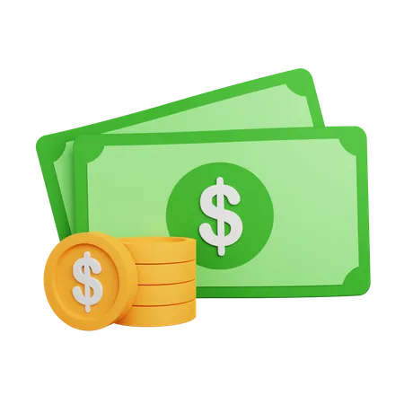 Cash  3D Icon