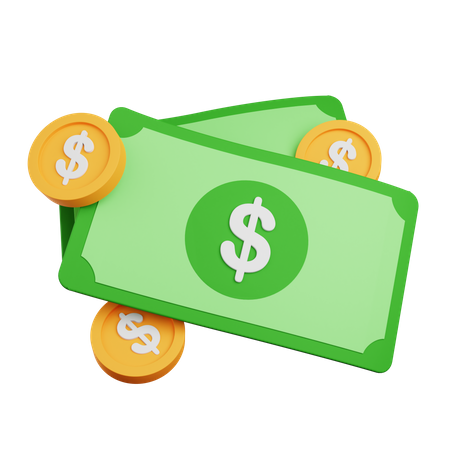 Cash  3D Icon