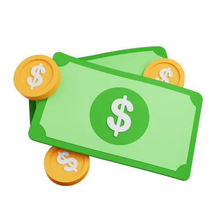 Cash  3D Icon