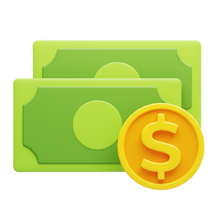 Cash  3D Icon