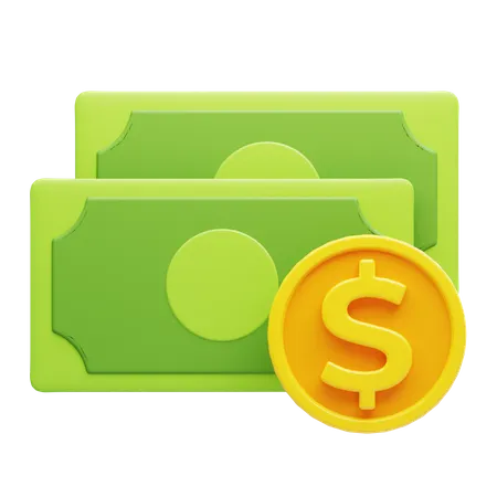 Cash  3D Icon