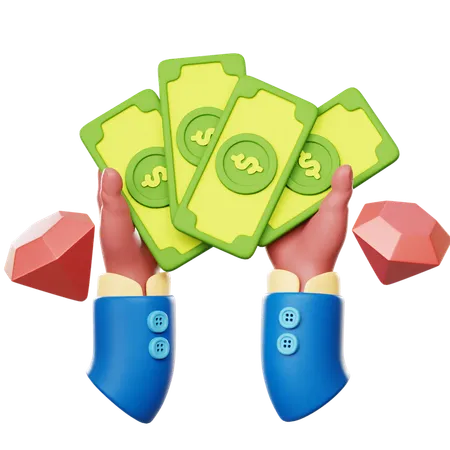 Cash  3D Icon