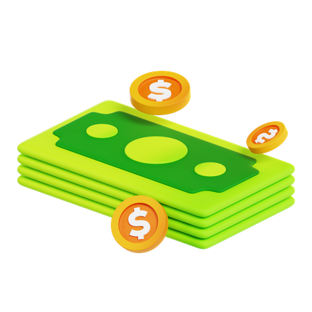 Cash  3D Icon