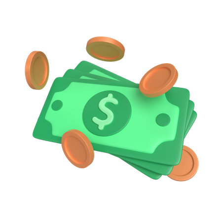 Cash  3D Icon