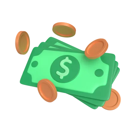 Cash  3D Icon