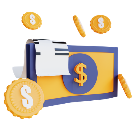 Cash  3D Icon