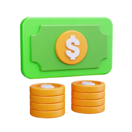 Cash  3D Icon