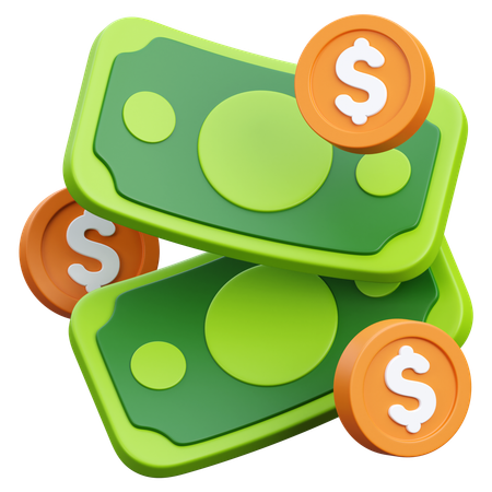 Cash  3D Icon