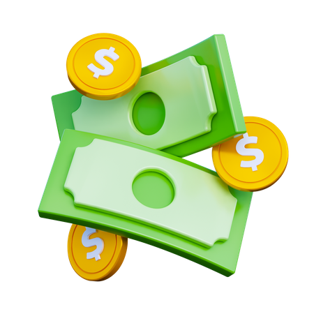 Cash  3D Icon